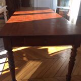 Solid cherry dining table