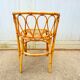 Armchair office chair in vintage rattan 60s