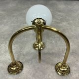 Large Art Deco wall lamp in brass