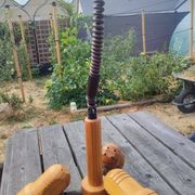 Vintage 1970/1980 Monte-et-Baisse Suspension – 3 Adjustable Wooden Spots