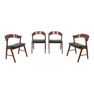 Mid-Century Danish Teak Chairs from Korup Stolefabrik, Denmark, 1960s, Set of 4
