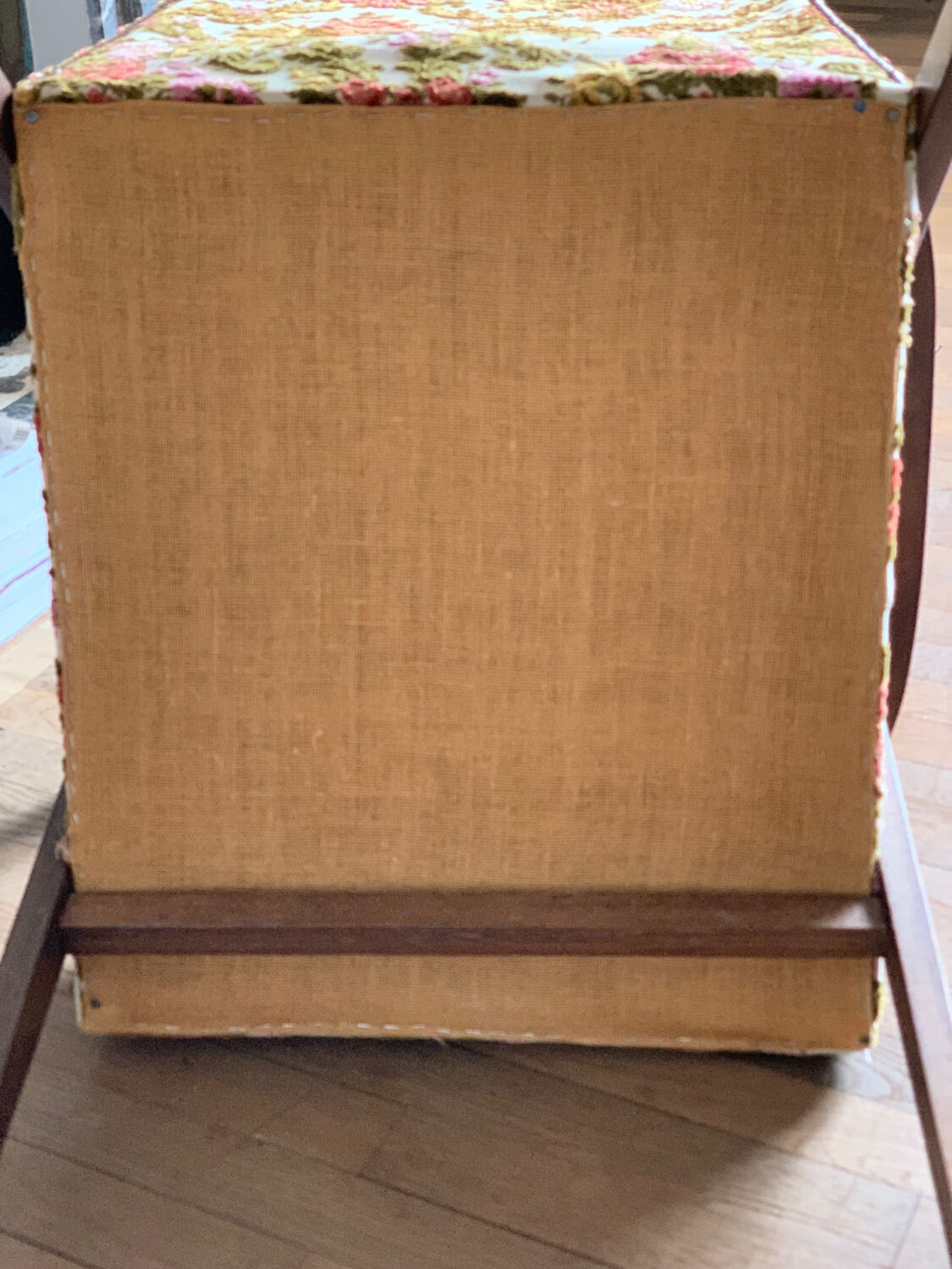 Vintage armchair floral fabric