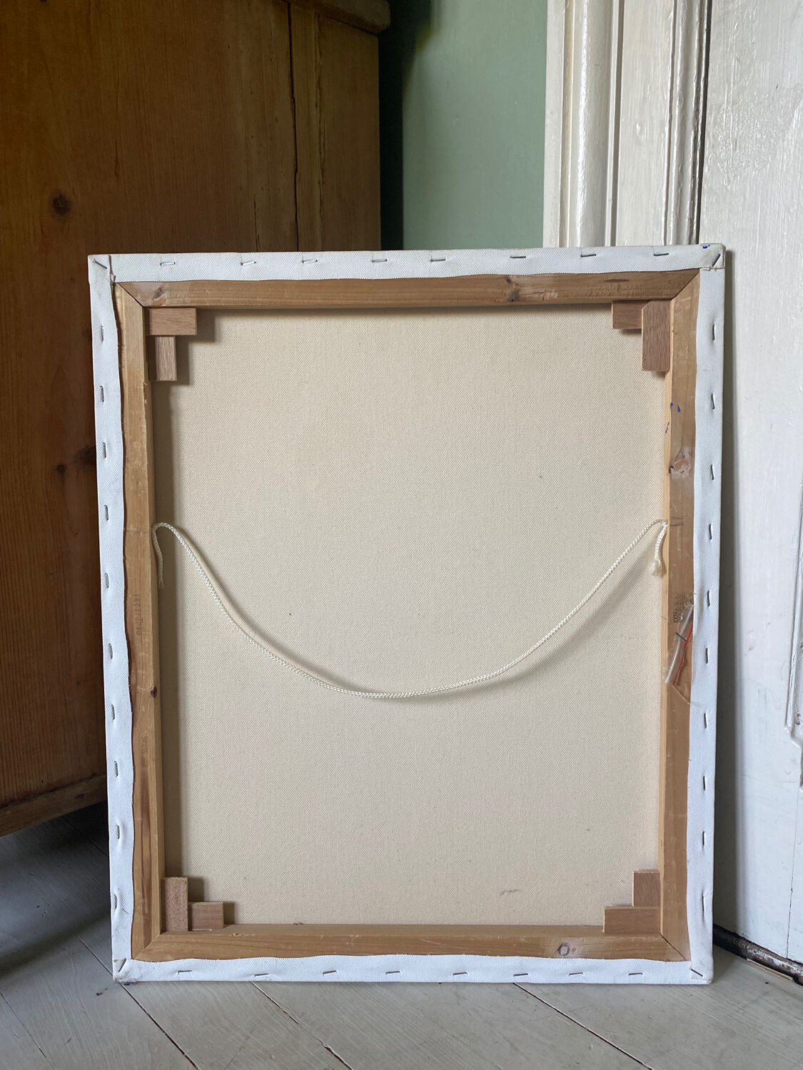 Painting colorful bouquet of flowers signed modernist canvas