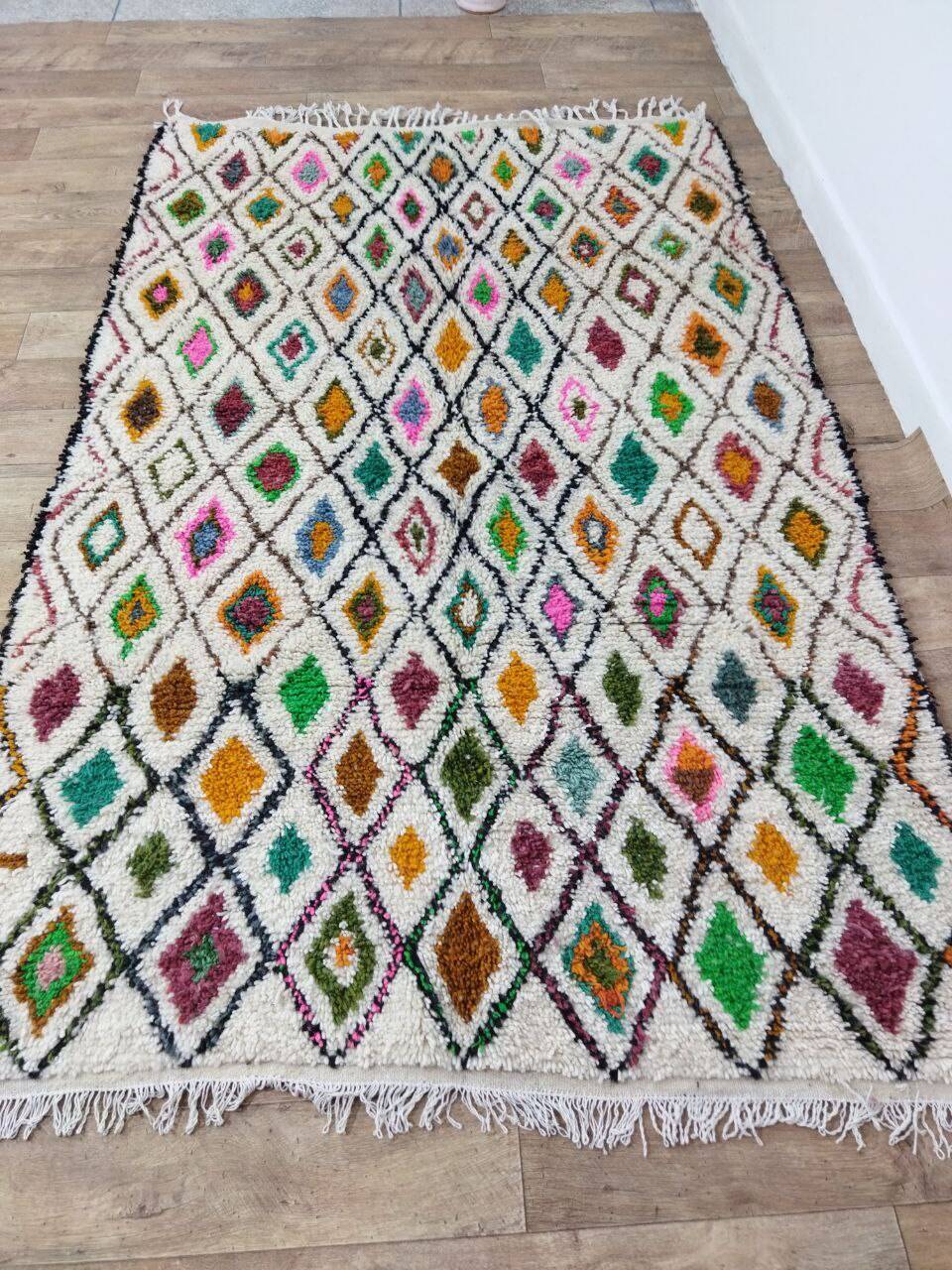 Handcrafted Moroccan Berber Rug 246 X 158 CM
