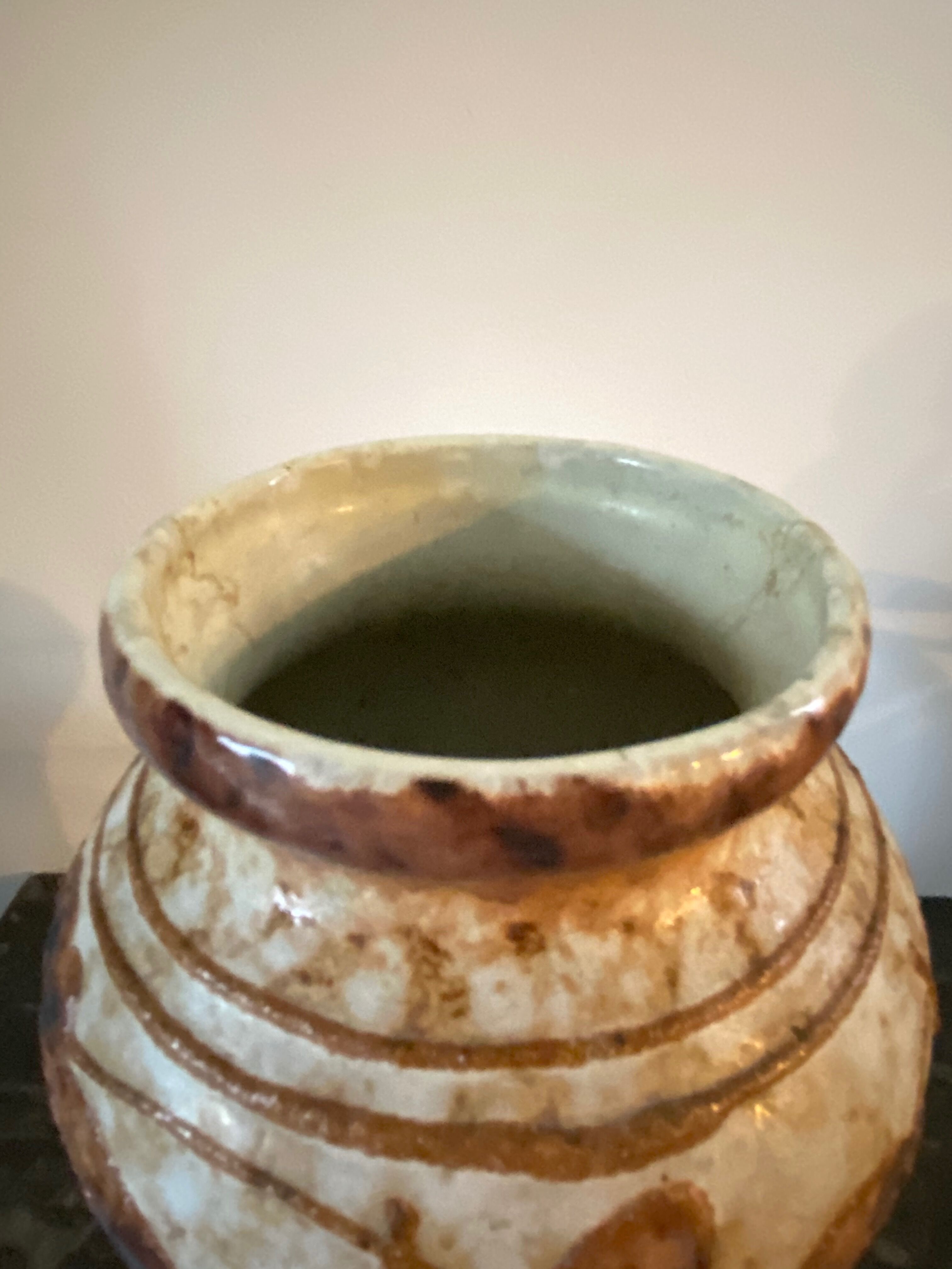 Enamel ceramic vase - 1970s