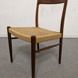 Pair of Danish chairs in teak and rope from the 60s/70s