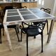 Slate and wood table