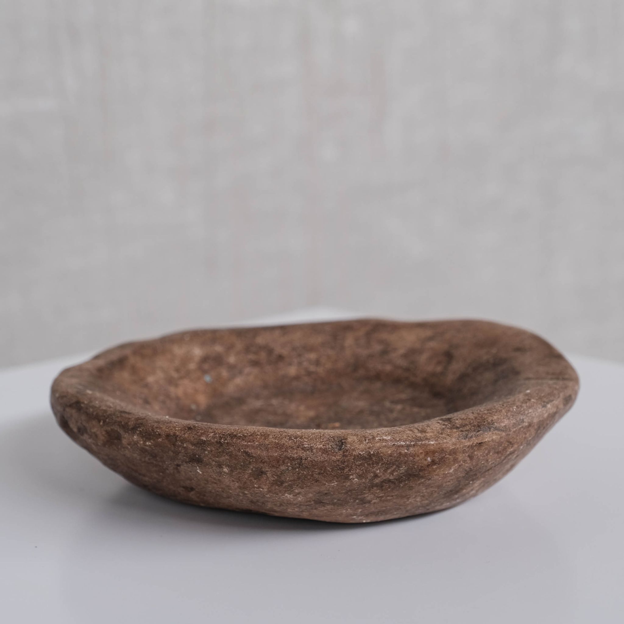 Nepalese marble or stone small primitive bowl