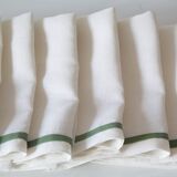100% linen napkins with edging 20"x20" (50x50cm) - Set 6 Napkins