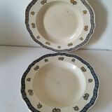 K&G Lunéville "Rouen Clover" plate circa 1880-1900