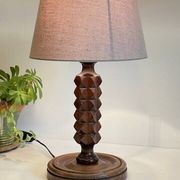 LAMPE Bois Charles DUDOUYT Vintage