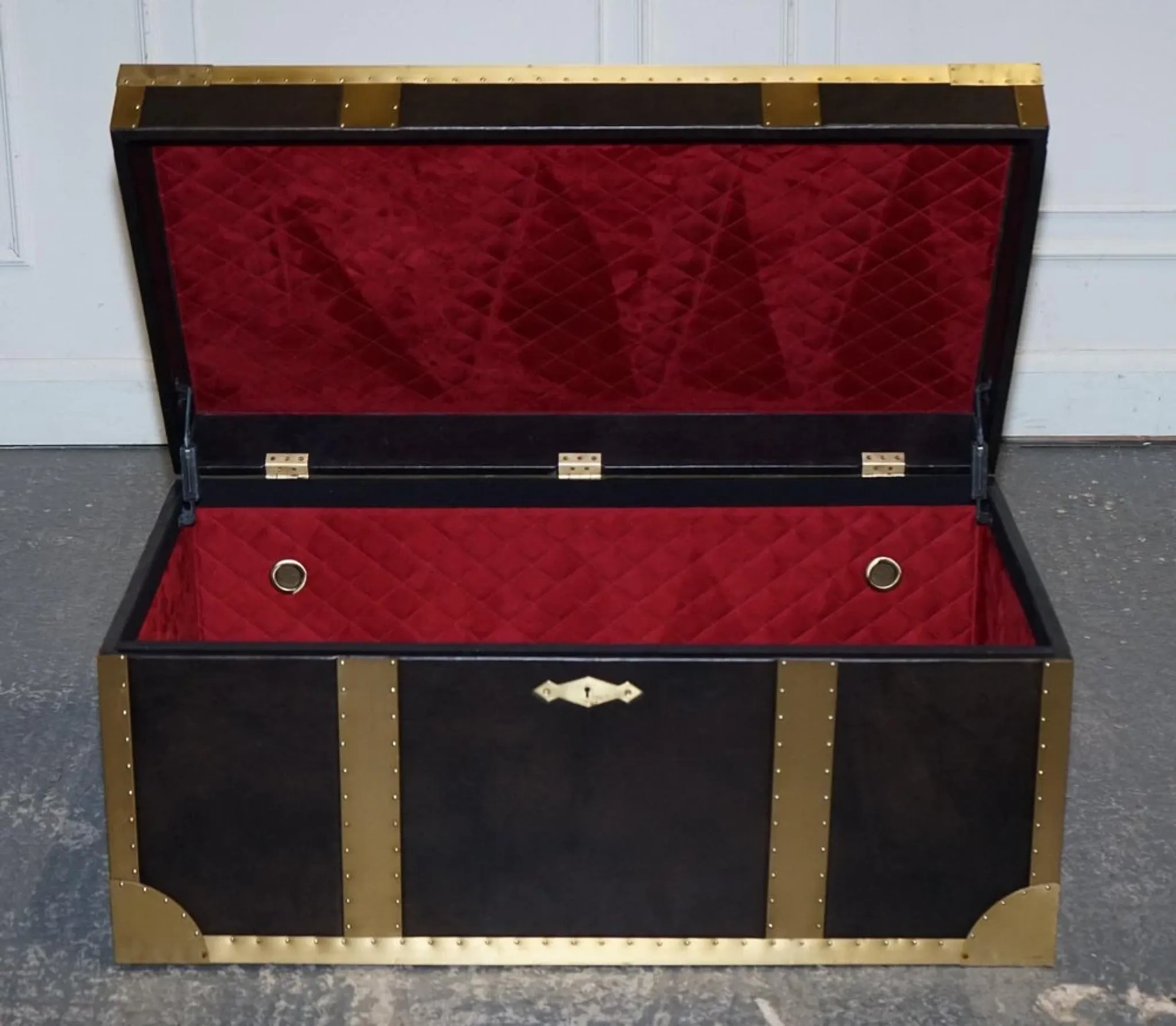 Cumberland Storage Chest with Red Velvet Lining by Timothy Oulton