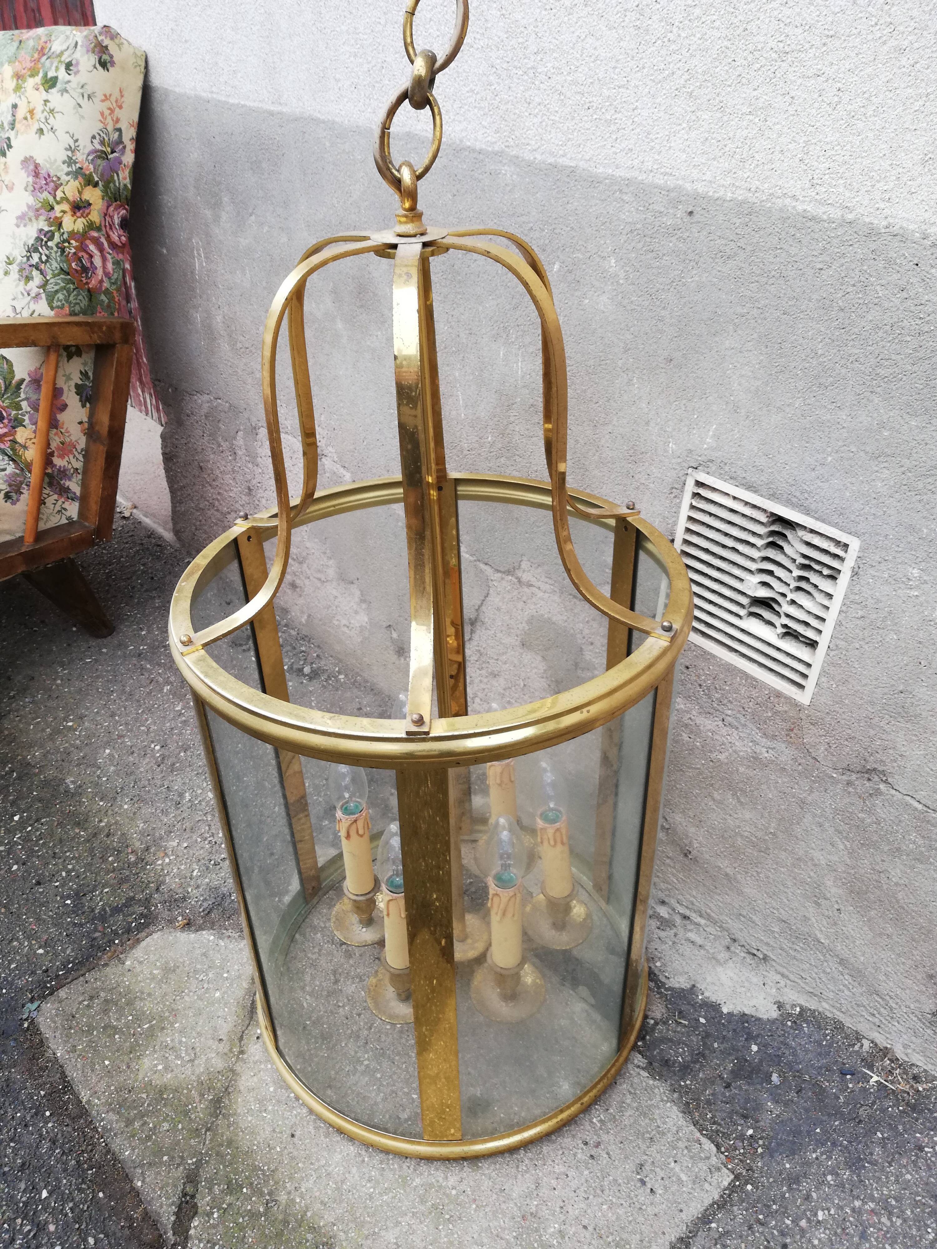 Vintage brass lantern