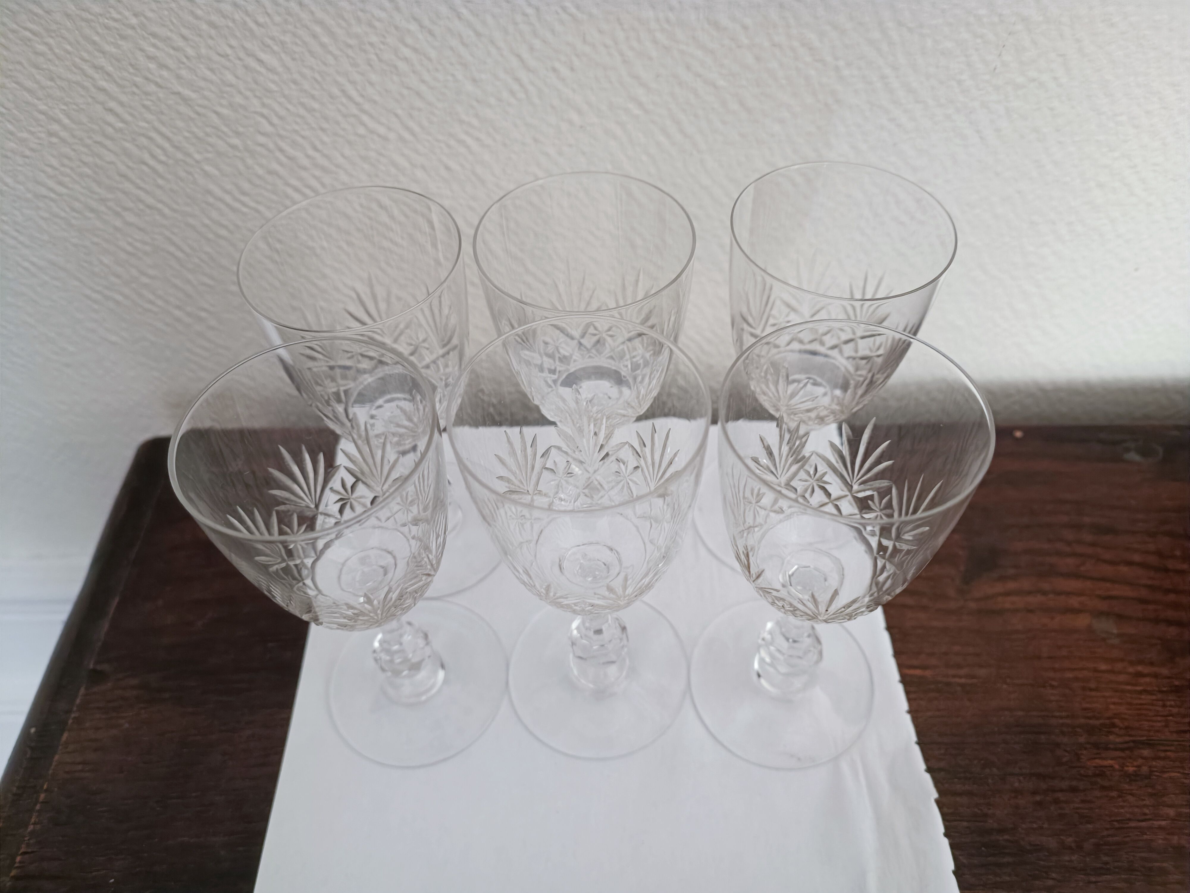 6 glasses in Porto / Aperitif Saint Louis Massenet