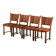 Set of 4 Vintage Danish Oak Dining Chairs, Henning Kjærnulf Style, 1960s