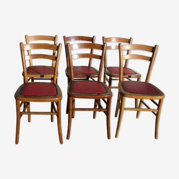 Lot of chairs bistro years 50