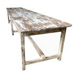 Table console patine blanche