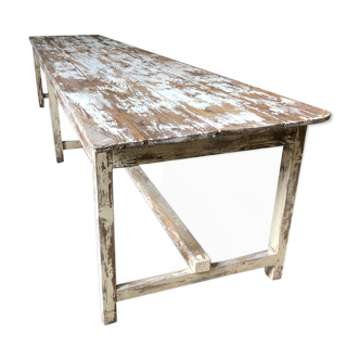 White patina console table