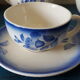 Flower decorated earthenware coffee service