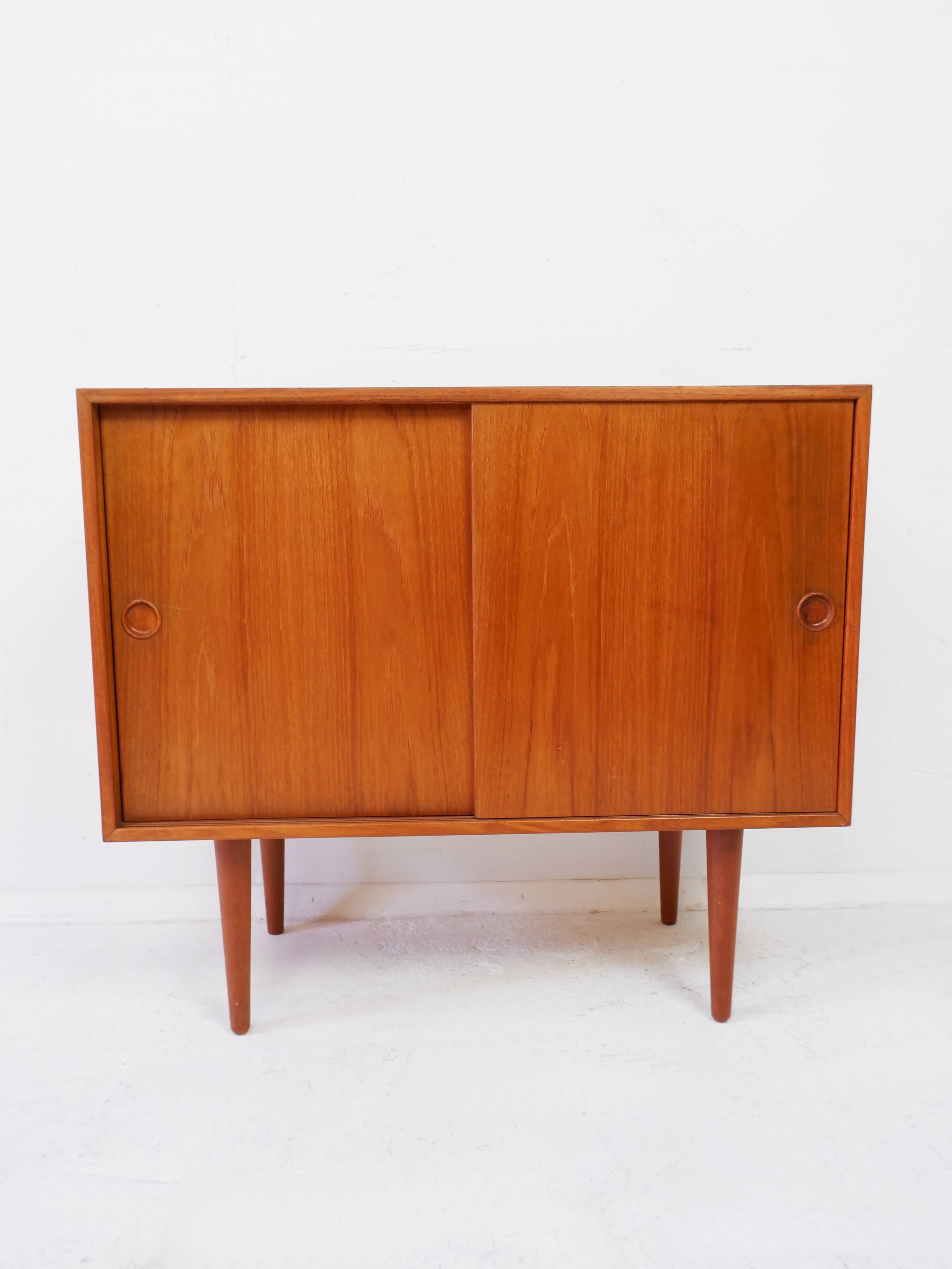 Danish sliding door cabinet by Kai Kristiansen, 1960s