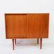 Danish sliding door cabinet by Kai Kristiansen, 1960s