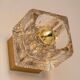 Small wall lamp in brass and crystal by Peill & Putzler, Germany