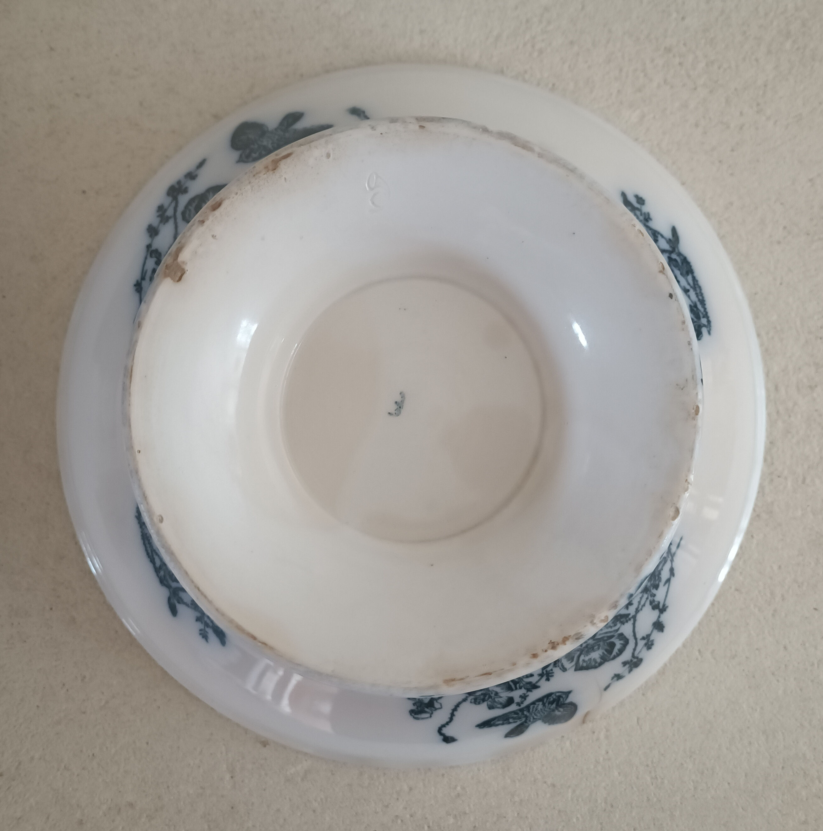 Onnaing iron earth service, plates, salad bowl and sausage maker