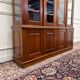 Classic English Bookcase with Glass Doors