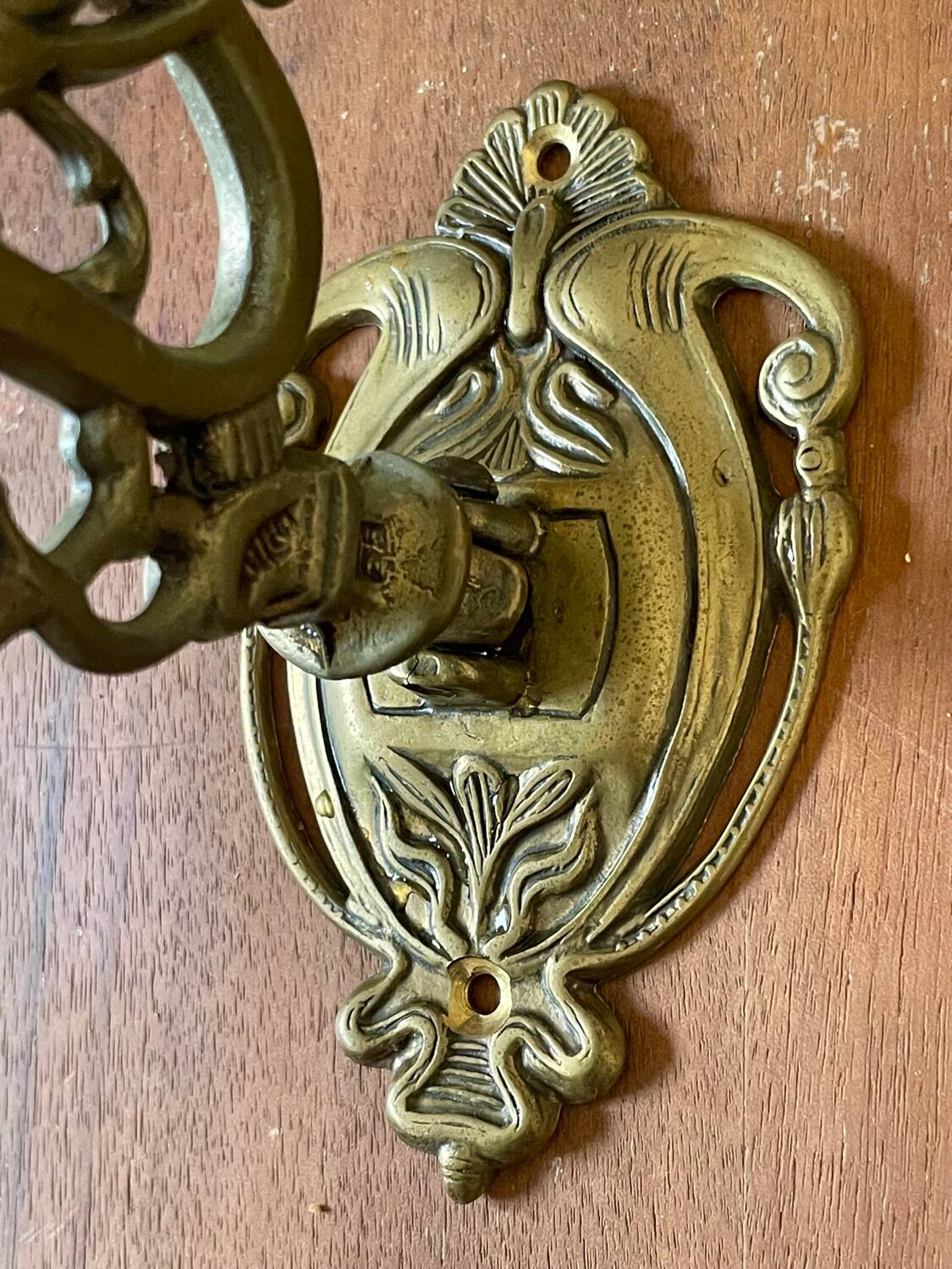 Pair of Art Nouveau wall candlesticks