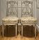 Pair of chairs, lyre back, based on a model by Jacob, Louis XVI style.