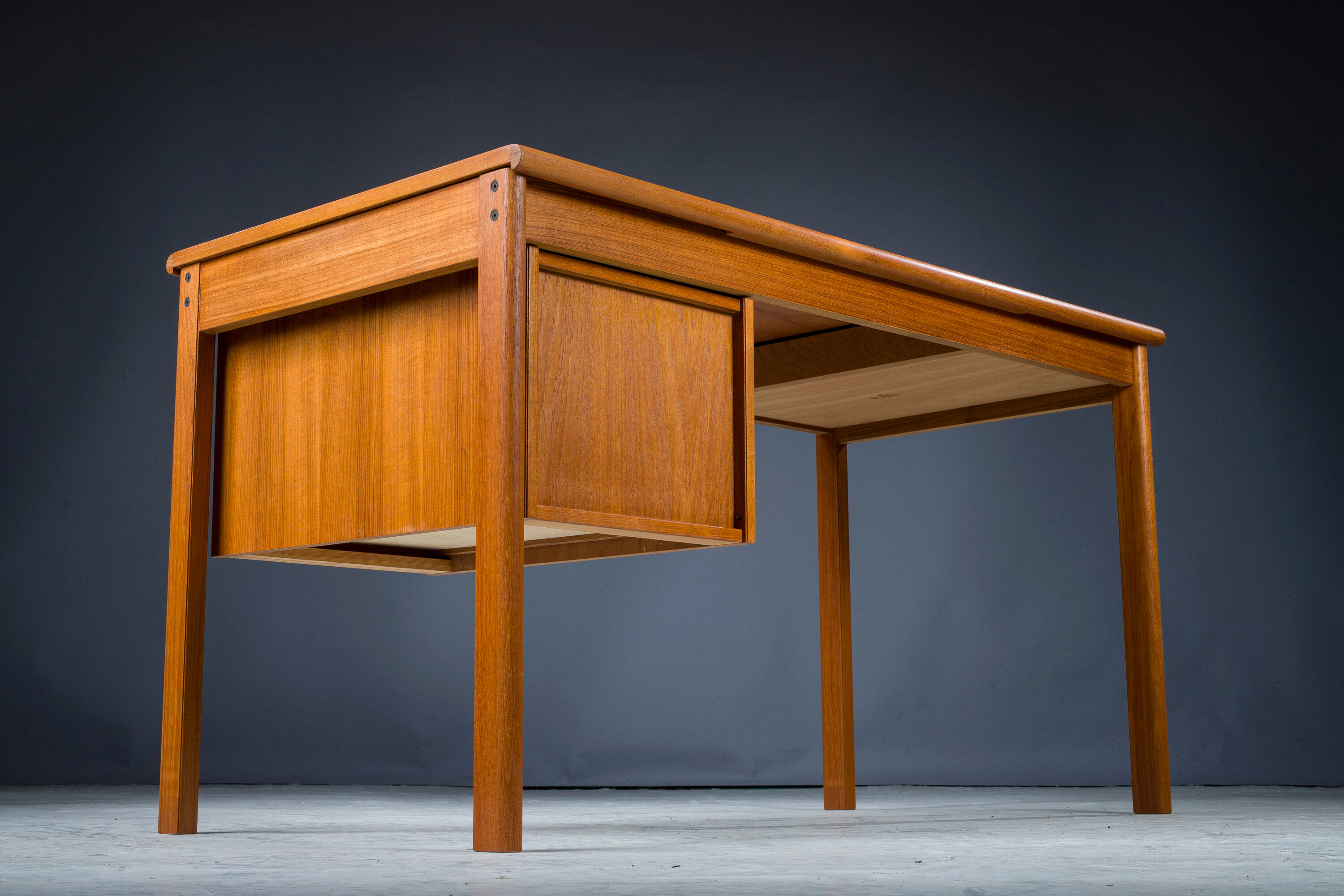 Danish teak desk by Peter Lovig Nielsen for Hedensted Mobelfabrik, 1961