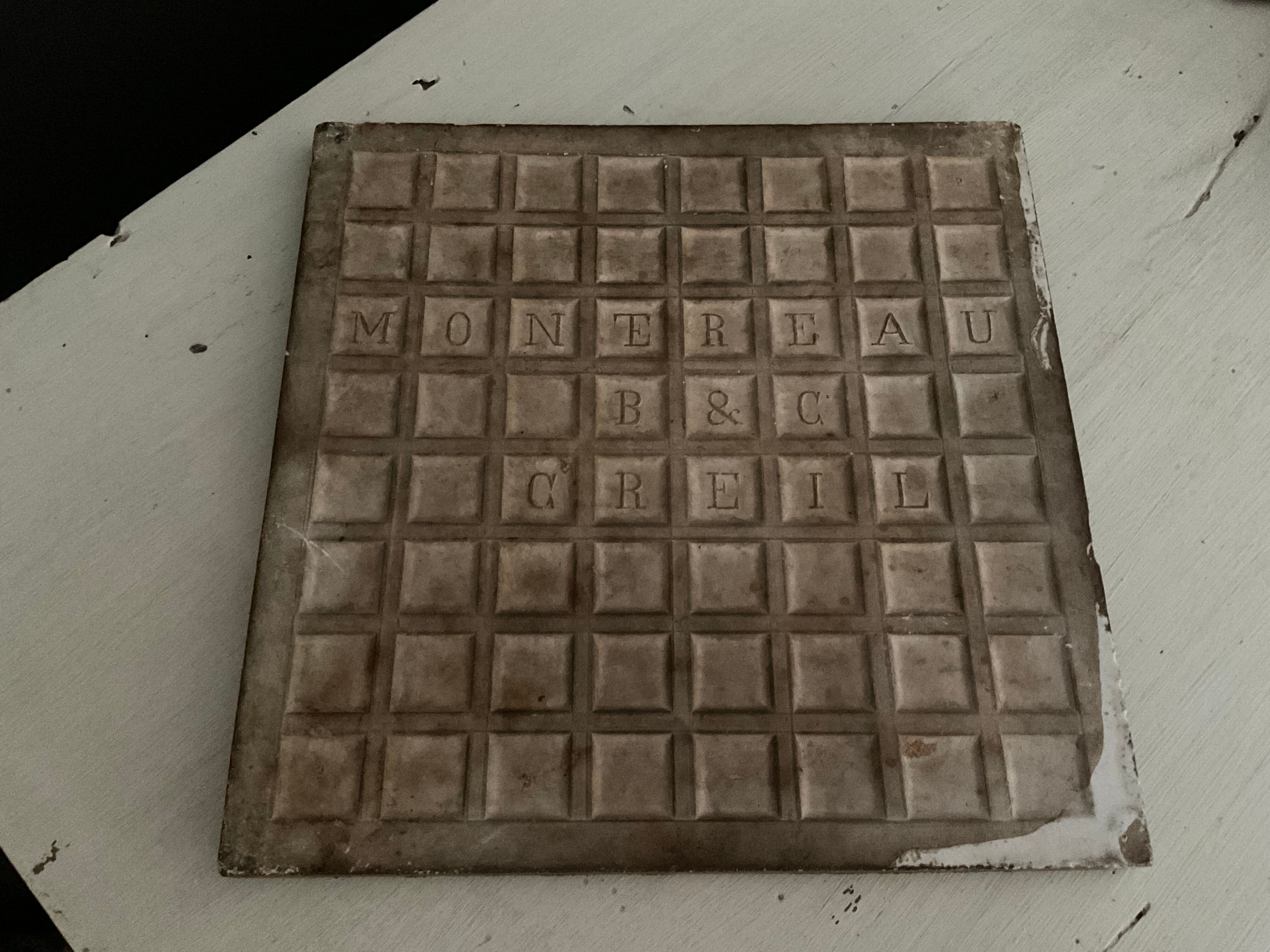 Faience tile and enamels, creil and montereau