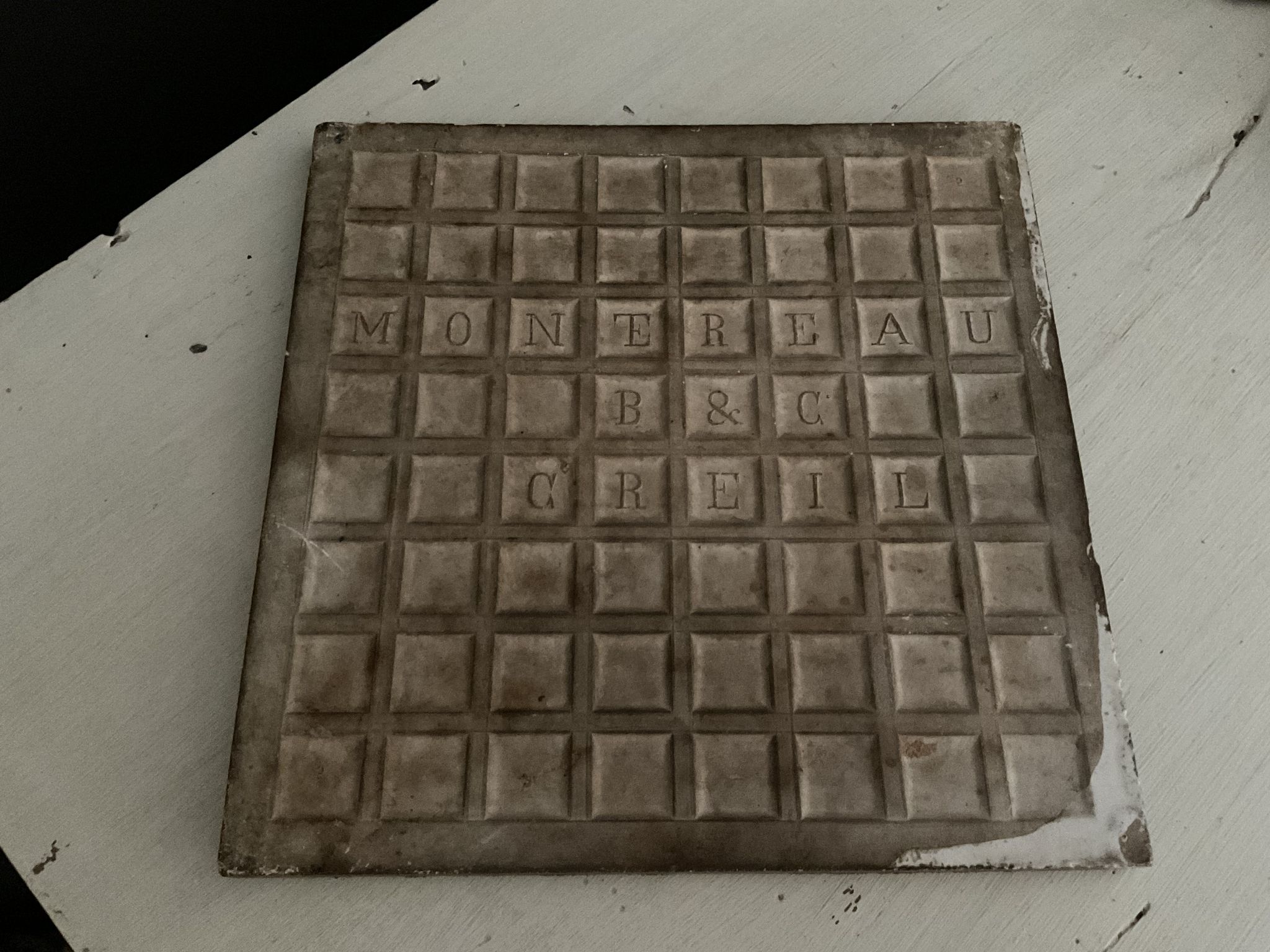 Faience tile and enamels, creil and montereau