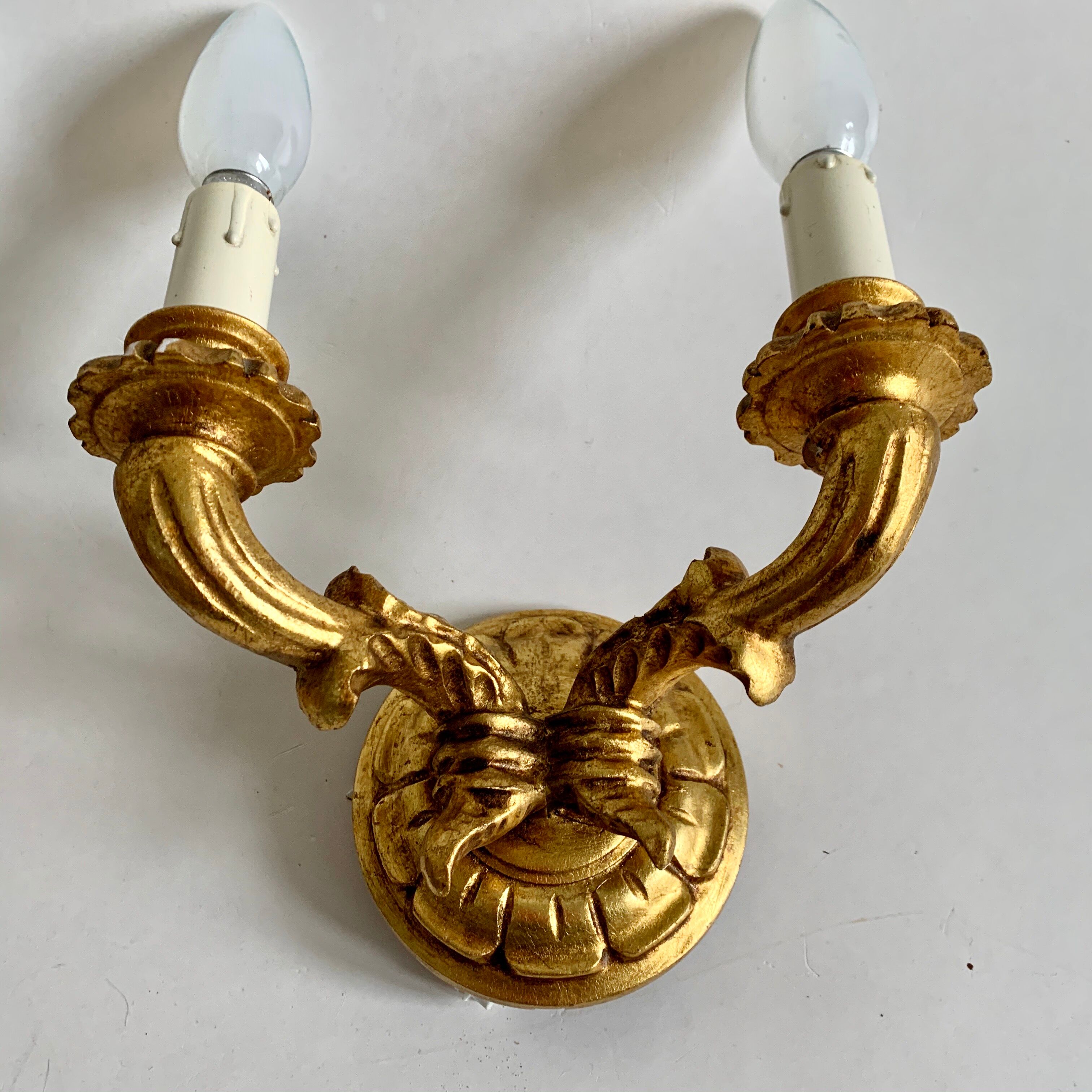 Pair of wall lamps, 1960s
