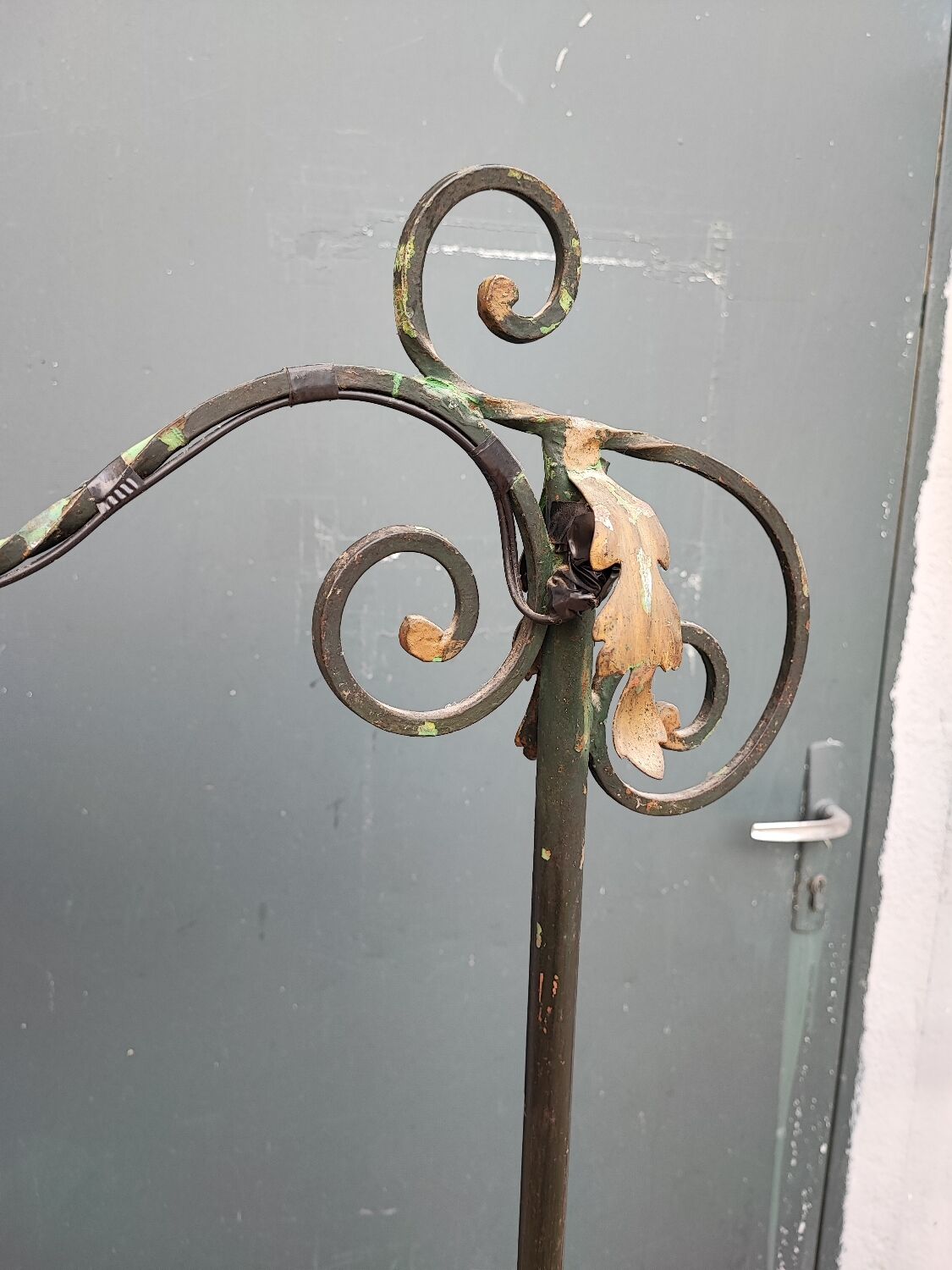 Lampadaire liseuse fer forgé