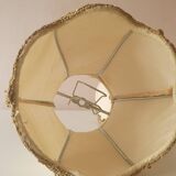 Set of 4 fabric lampshades with fringes