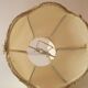 Set of 4 fabric lampshades with fringes