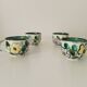 Set of 4 vintage Boch Belgium cups from the 1960s.