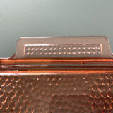 Art Deco pink glass plateau