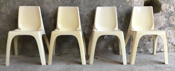 Chaise Kartell modèle 4850 design Castiglioni Gaviraghi Lanza made in Italy 1960