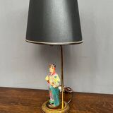 Table lamp. Porcelain, hand-painted.
