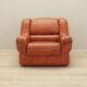 Fauteuil orange, design italien, années 1970, fabricant : Mimo Padova