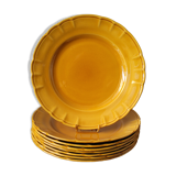 8 assiettes plates Luxceram ADP