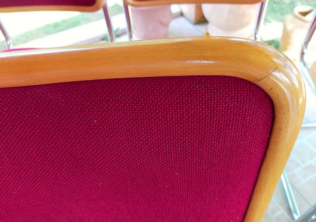 Set of 6 vintage chairs Cesca B32 Breuer Bauhaus Italy