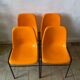 Chaises vintage orange
