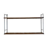 60s 70s teak string shelf wall shelf String