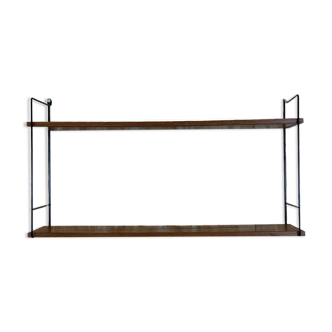 60s 70s teak string shelf wall shelf String
