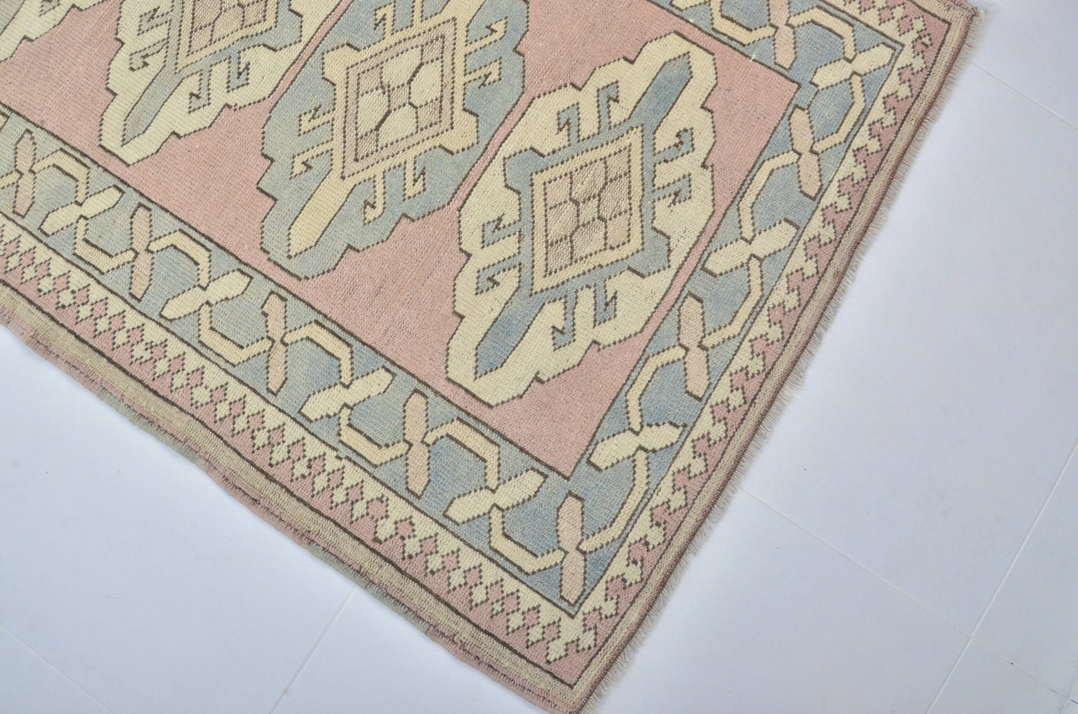 Wool Antique Turkish Wool Vintage Carpet sku 3569