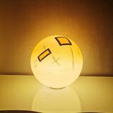 Glass globe lamp from the 1980s