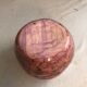 Old ceramic ball vase enamelled rose points vintage black points